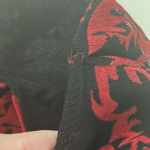 Petit Pois by Viviana G Velvet Feel Sheer Arms Popover Whimsy Goth NO SIZE TAG M - Picture 10 of 16